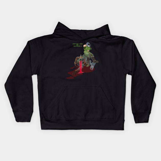 DOOM-19 is Coming Kids Hoodie by Tad